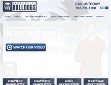 Tablet Screenshot of bankruptcybulldogs.com